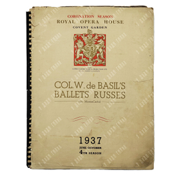 Col. W. De Basil’s Ballets Russes (de Monte-Carlo). Программа Русского Балета Монте-Карло 1937 г.
