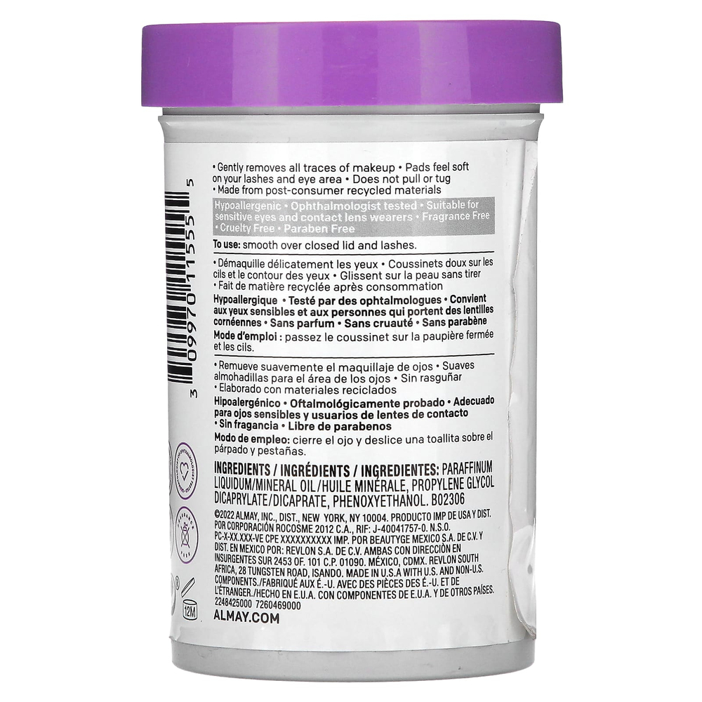 Almay, диски для снятия макияжа с глаз, стойкие водостойкие, 120 шт.