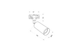 Трековый светильник для трехфазного шинопровода Maytoni Trinity Focus TR028-3-GU10-MG