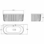 Ванна Abber Leipzig 170x80 AM9916 белая матовая