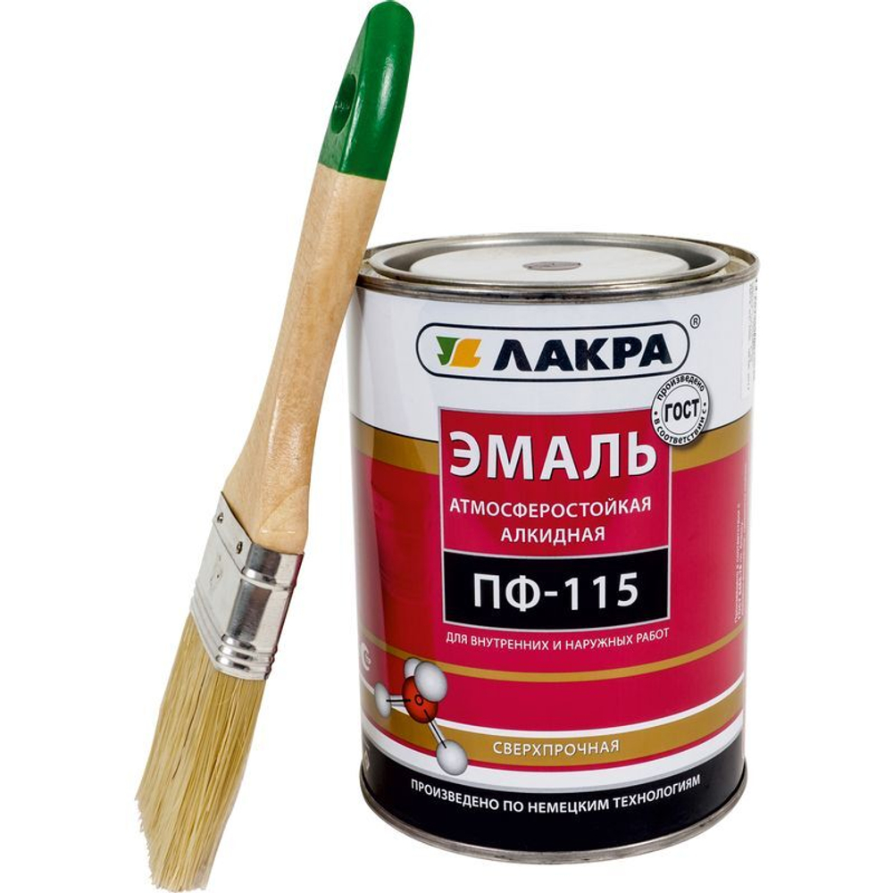 Эмаль ПФ-115 Лакра белая матовая 1кг