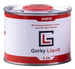 Фотография — Фотополимер Gorky Liquid Simple синий 0,5 кг