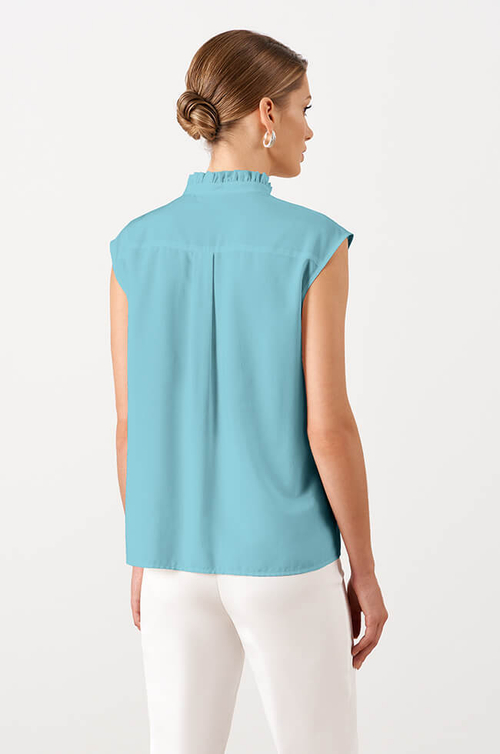 22985 Блузка женская (бирюзовый)