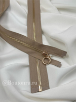 Молния бежевая золото кольцо