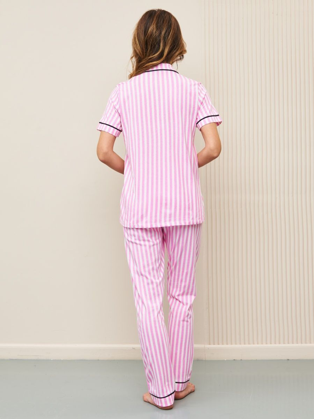 [m]Пижама штаны и рубашка к/р В0246