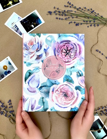 Фотоальбом на 200 фото 10х15 см, пластик. листы flora art Пионы