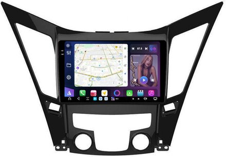 Магнитола для Hyundai Sonata 6 2010-2013 - FarCar XXL794M монитор 9.5" 2K QLED на Android 13, TS20, 8+256Гб, CarPlay, 4G SIM-слот