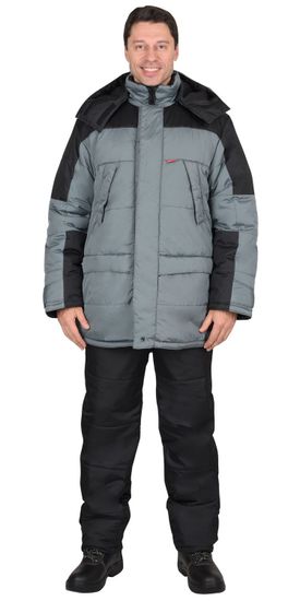 Куртка зимняя "Сириус-Европа" (с.серый/черный)