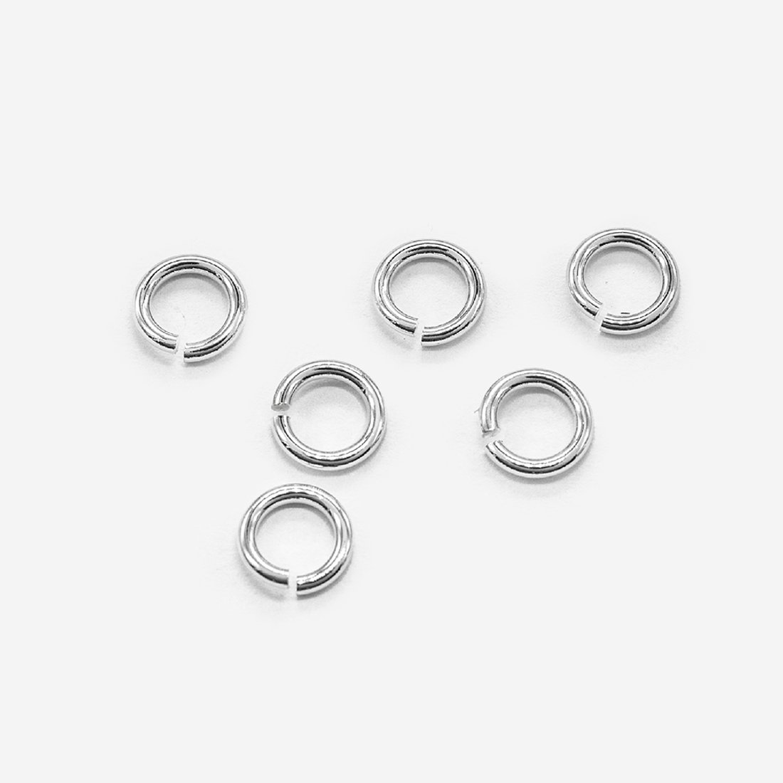 Колечки соединительные 7мм, толщина 1,2мм, родирование