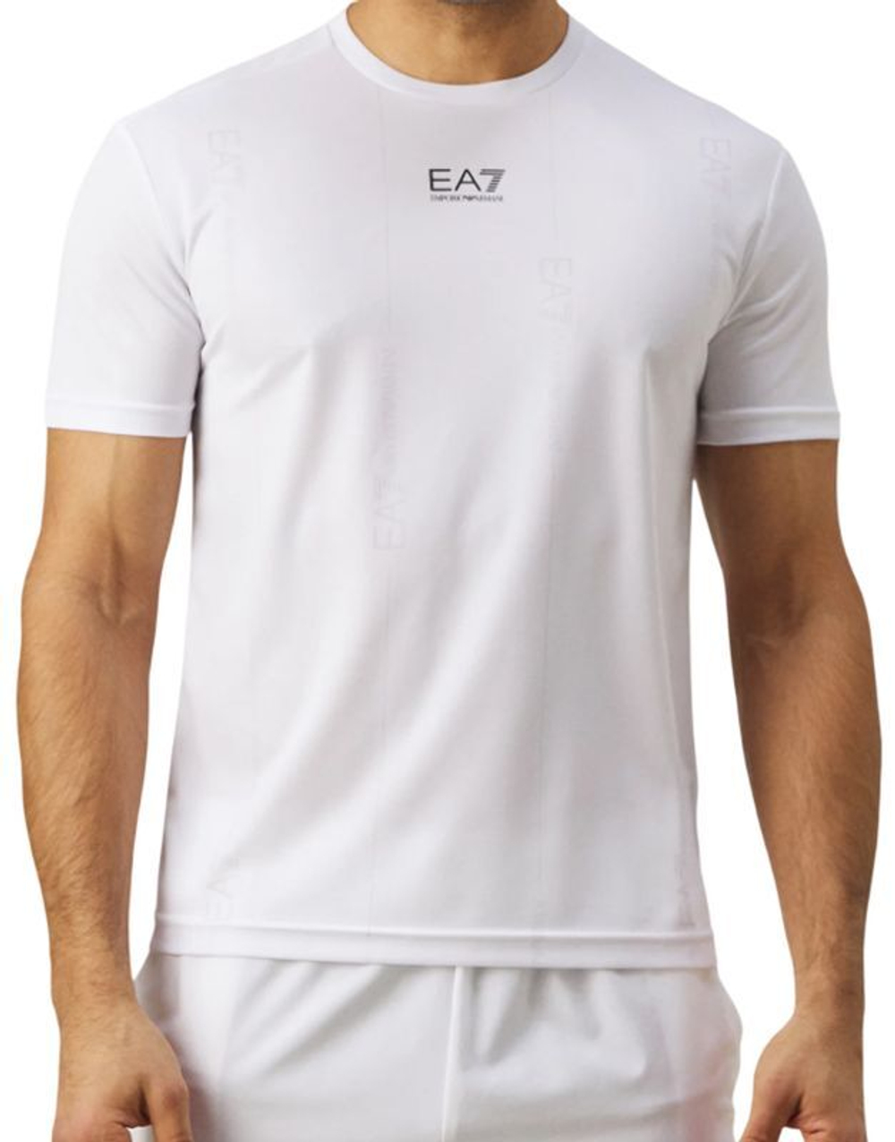 Мужская теннисная футболка EA7 Man Jersey - белый