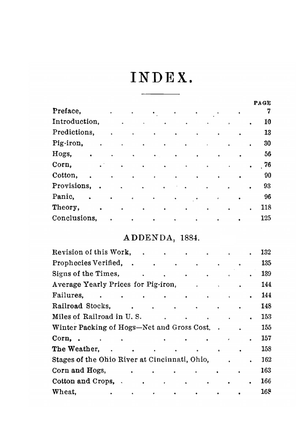 Benner's prophecies of future ups and downs in prices. What years to make money on pig-iron, hogs, corn and provisions | Samuel Benner