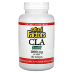 Natural Factors, КЛК, 1000 мг, 180 капсул (500 мг в 1 капсуле)