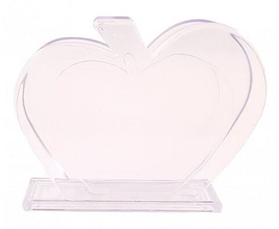 Салфетница Яблочко 10.5х2.6х8.5см, прозрачный IS10801/10 SparkPlast