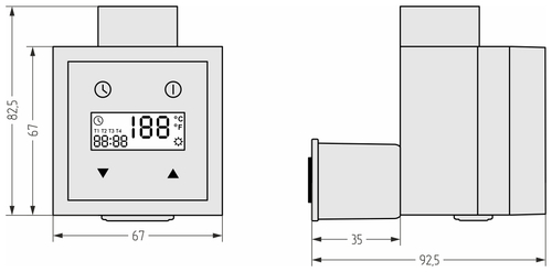 Блок управления Сунержа для скрытого подключения KTX-3 300W (Золото)