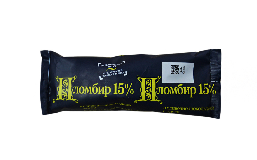 Пломбир сливочно-шоколадный Бодрая Корова Эскимо 80г