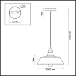 3677/1 LN Подвес E27 60Вт IP20 SUSPENTIONI