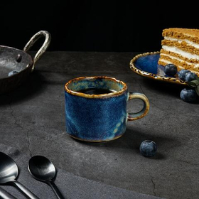 Чашка кофейная 100 мл,фарфор,серия "Aqua Blue" P.L.