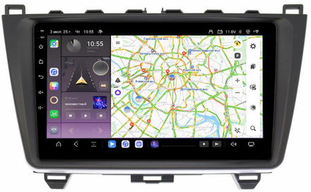 Магнитола для Mazda 6 2007-2012 (GH) - Kuberg QLed, Android 13, TS20, CarPlay, SIM-слот