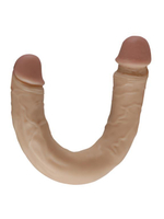 Гибкий двусторонний фаллоимитатор REAL - 39 см. (Цвет: телесный)