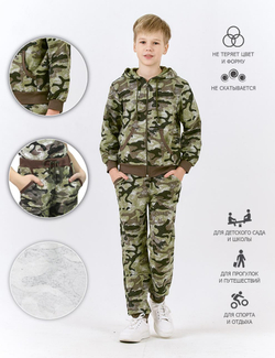 Костюм детский BVR-SPORT тк.Футер цв.Камуфляж V-100