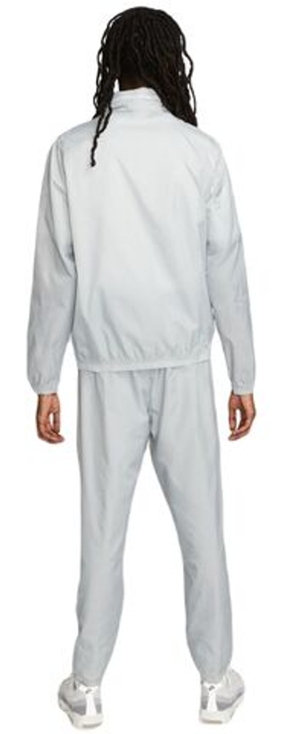 Мужской теннисный костюм Nike Sportswear Club Lined Woven Track Suit - light smoke grey/white