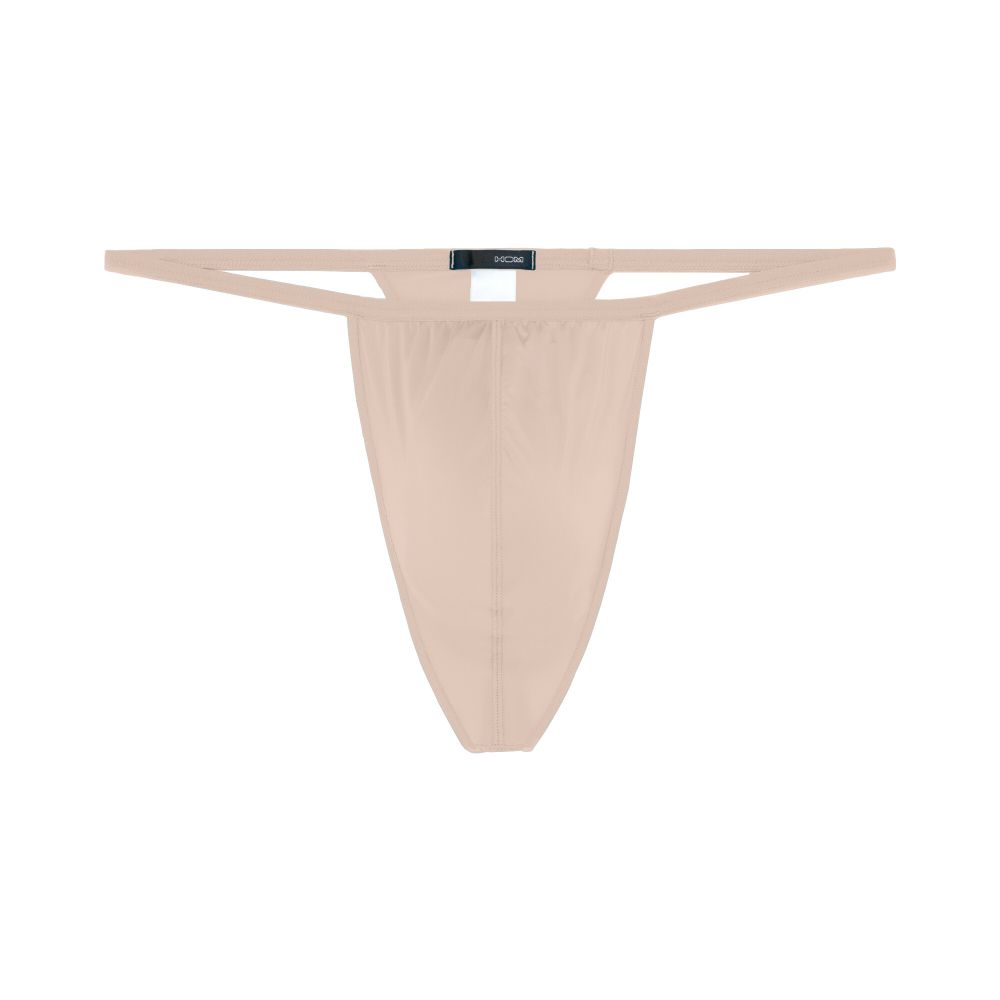 Мужские трусы стринги бежевые HOM PLUME G-String 359931_4000DT