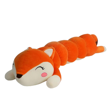 Мягкая игрушка  - подушка "Лиса-гусеница" 90 см