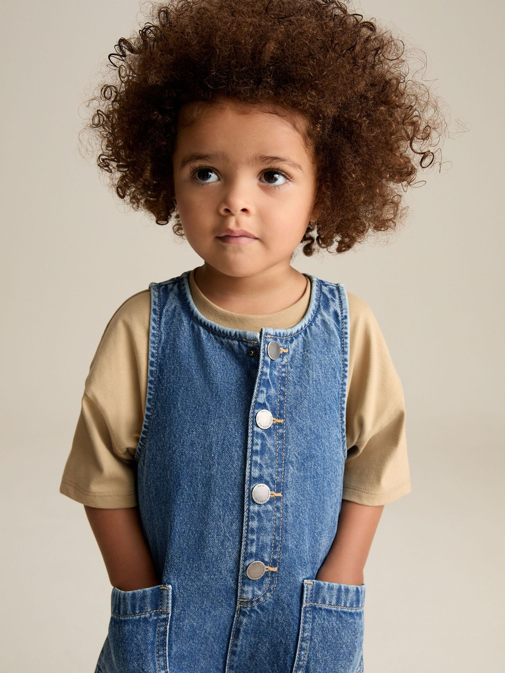 Комбинезон джинсовый для девочки Next E27-515, Синий