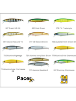 Воблер для рыбалки Pontoon21 Pacer 75JF-SR, 702, 2-x частный, плавающий, 75мм., 5.8 гр. 0.5-1.0 м.