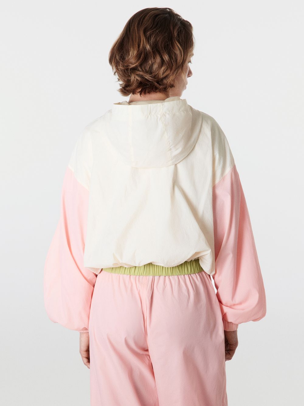 Олимпийка из нейлона "Колор блок" женская