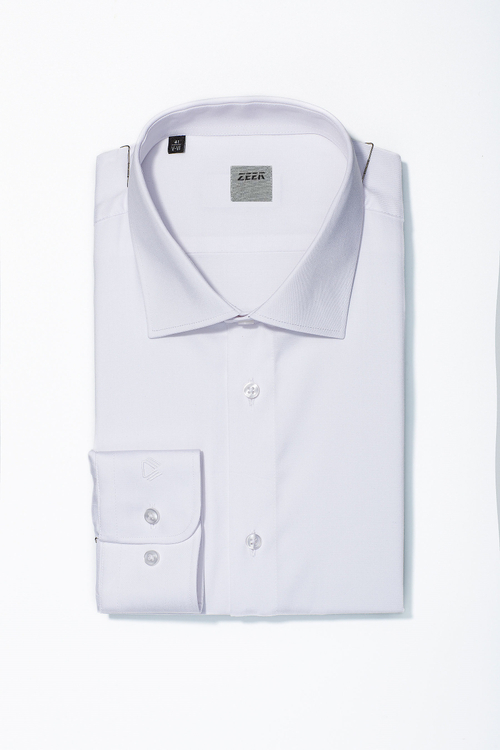 Сорочка мужская ZEER длинный рукав, цвет белый, 51041 01