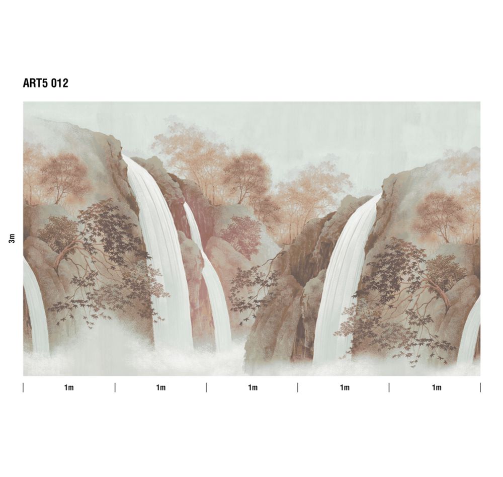 Пейзаж Водопад панно