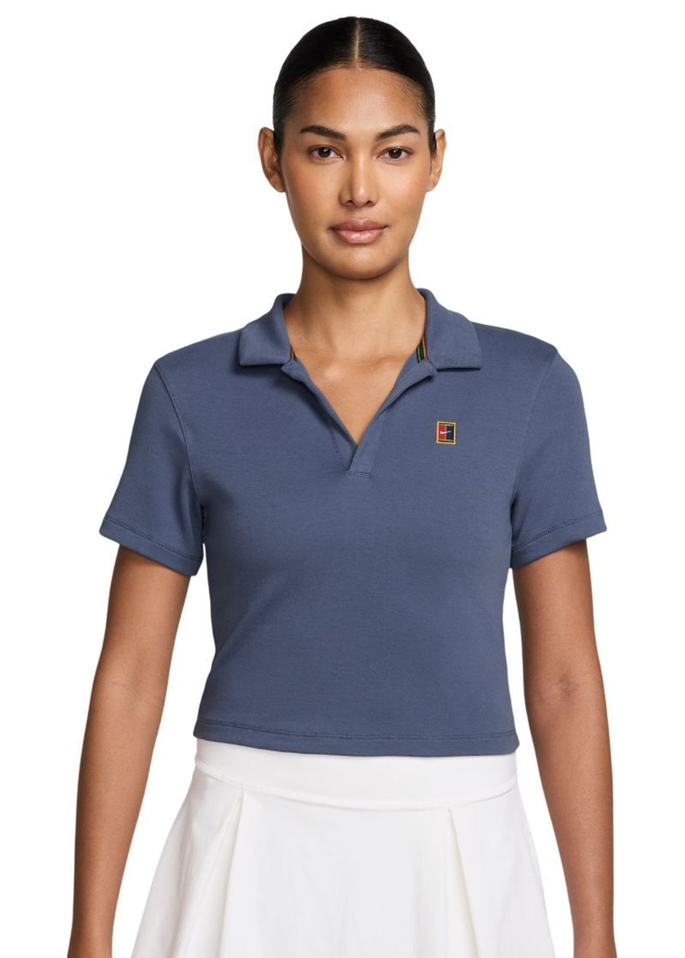Женское поло Nike Court Heritage Tennis - diffused blue