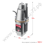 ЗУБР Родничок-В, 10 м, вибрационный насос с верхним забором (НВВ-10)