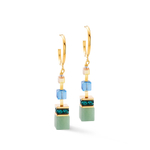 Серьги Green-Blue-Peach Coeur de Lion