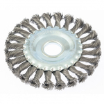 ЩЕТКА ДЛЯ УШМ MATRIX 125*22,2ММ ПЛОСКАЯ КРУЧЕНАЯ ПРОВОЛОКА  74632