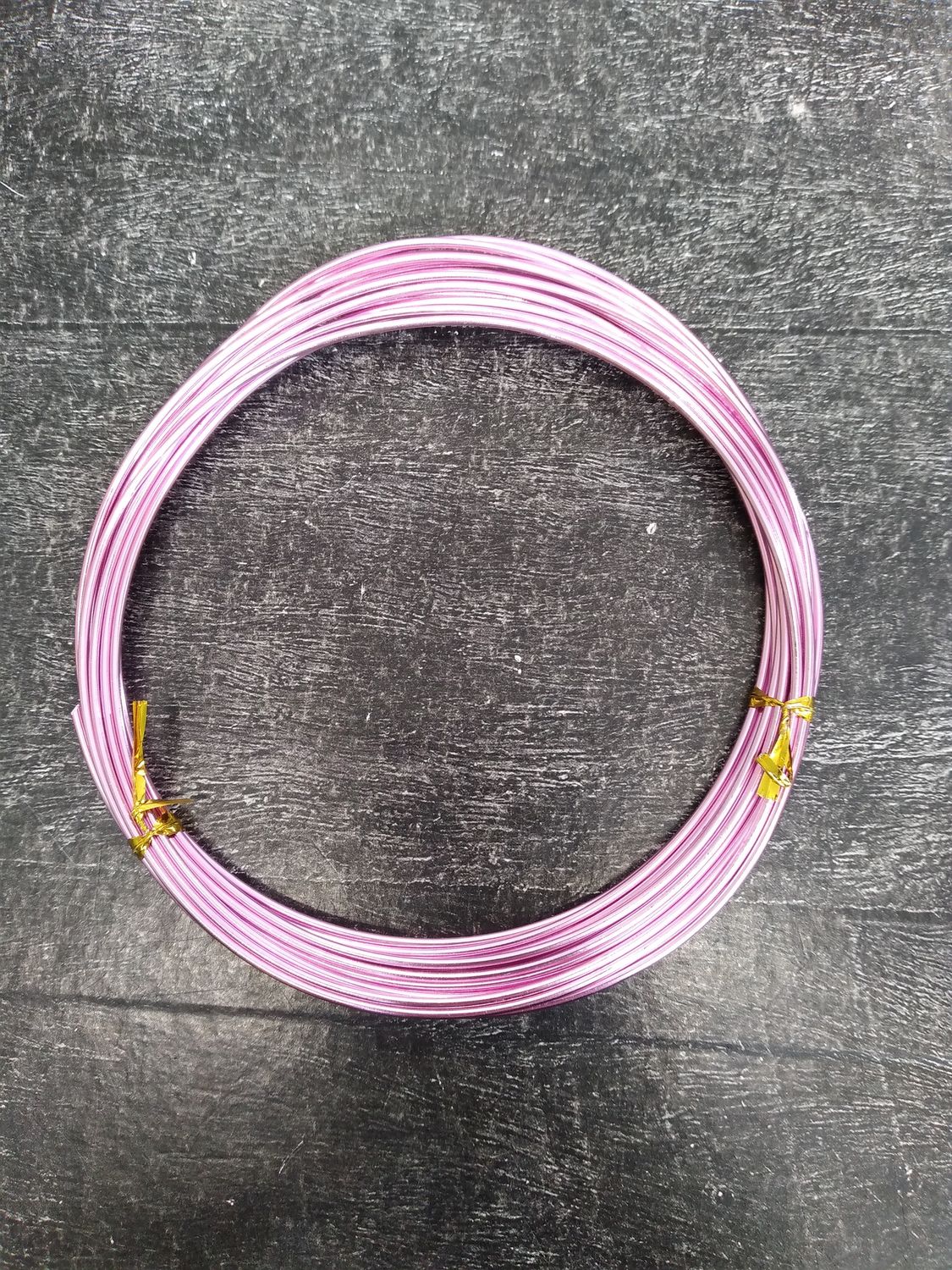 Алюминиевая проволка 1,5мм (5метров) цвет розовый