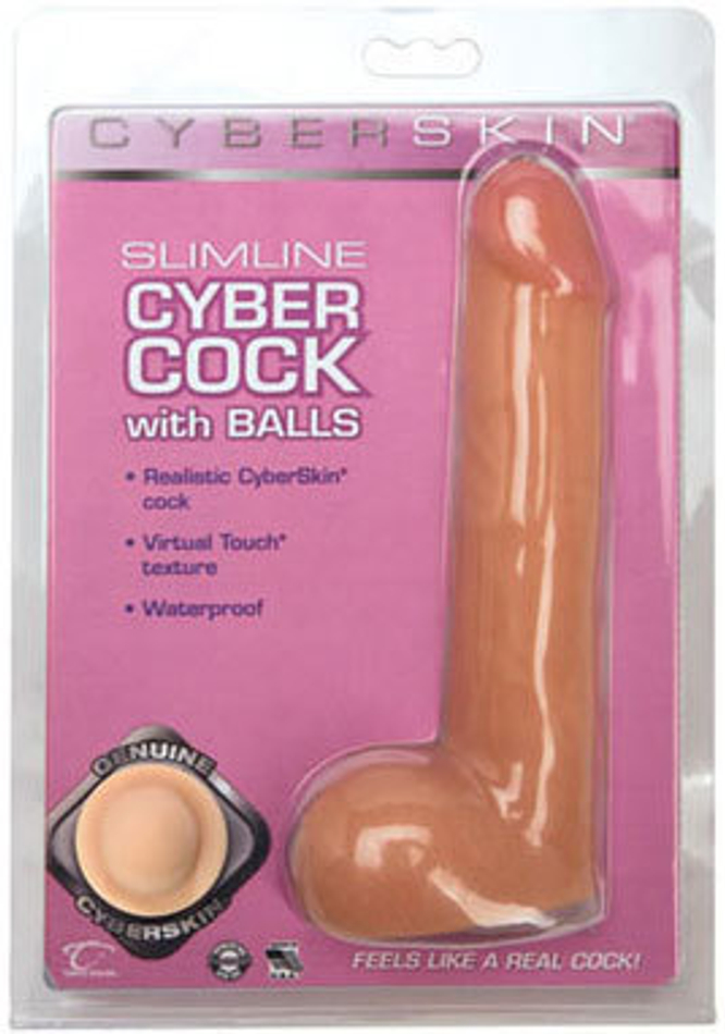 Реалистичный фаллоимитатор CyberSkin, 18 см