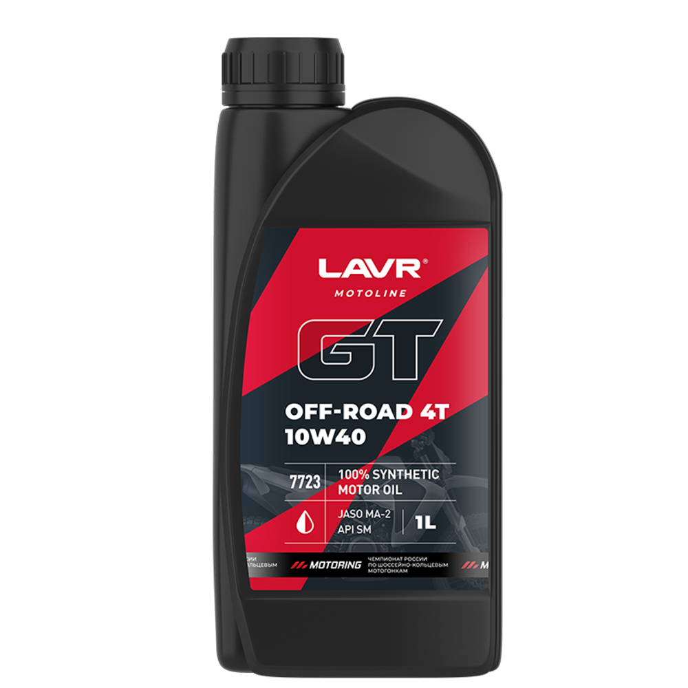 Моторное масло LAVR MOTO GT OFF ROAD 4T, 1 л LN7723