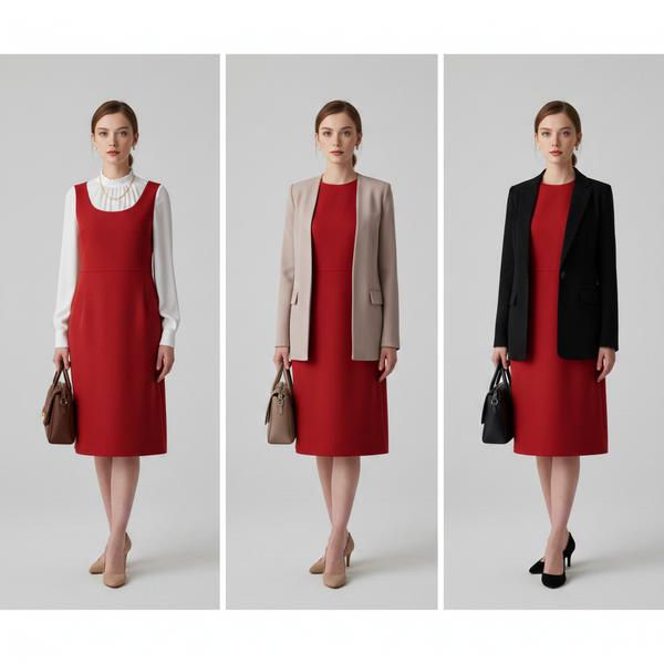 Красное платье в офис: как носить яркий цвет и не выглядеть “слишком” Красное платье в офис: как носить яркий цвет и не выглядеть “слишком”