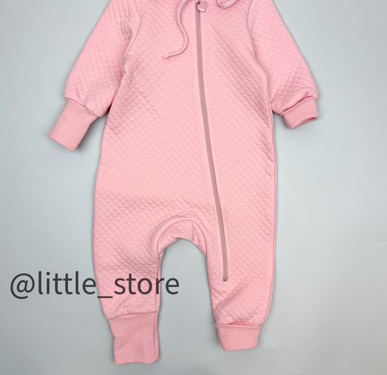 Комбинезон из капитония "Ежики" розовый жемчуг