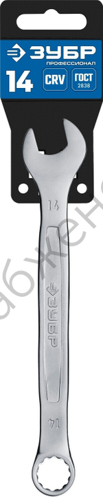 ЗУБР 14 мм, комбинированный гаечный ключ, Профессионал (27087-14)