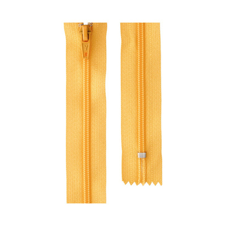 Молния  н/р брючная "Gamma", 20 см, замок-автомат, №111 св.оранжевый