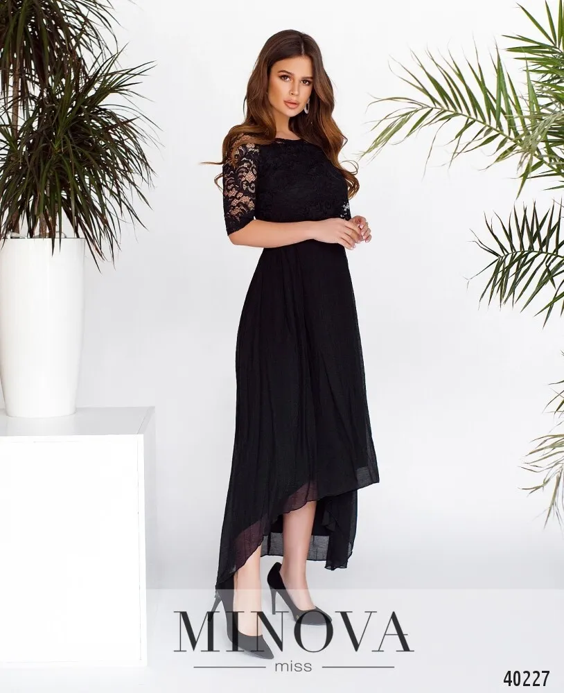 Платье 2104-черный Minova