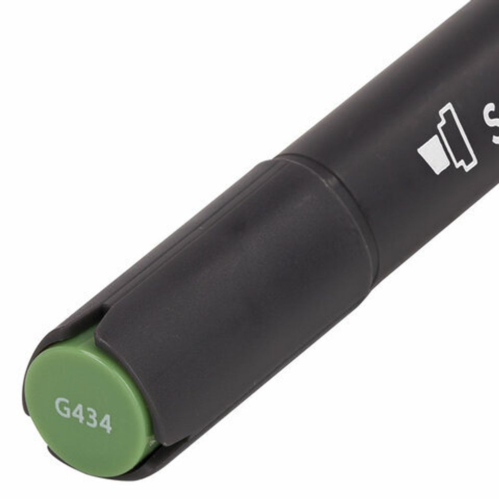 Маркер для скетчинга двусторонний 1 мм - 6 мм BRAUBERG ART CLASSIC, ТЕМНО-ОЛИВКОВЫЙ (G434), 151804