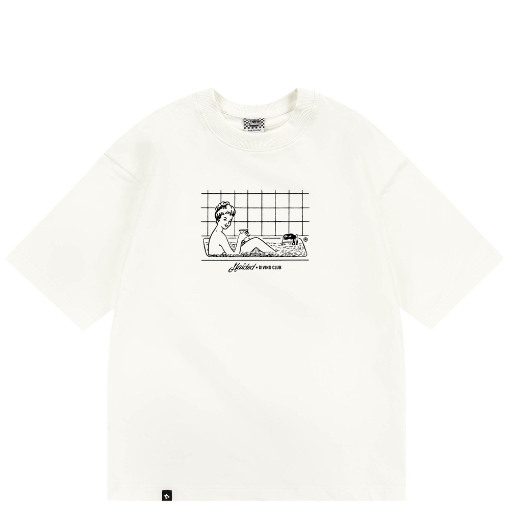 Футболка HAIDED DIVING CLUB Ecru