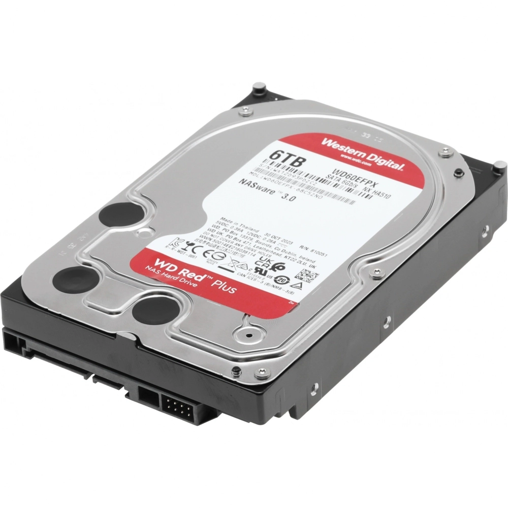 Жесткий диск Western Digital WD Red Plus 6 ТБ 3.5" (WD60EFPX)