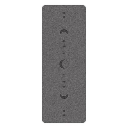 ULTRAцепкий 100% каучуковый коврик для йоги Moon New Grey 185*68*0,5 см