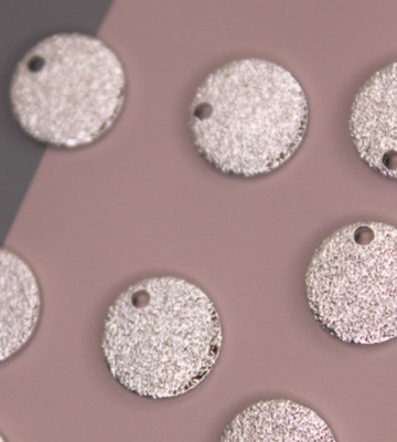 Подвеска круглая фактурная 10 мм