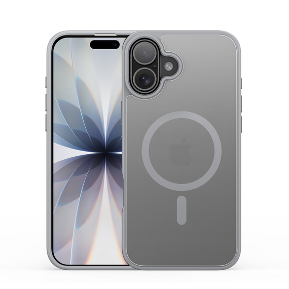 Матовый защитный чехол серого цвета с MagSafe для iPhone 17, серия Yind Series от Dux Ducis